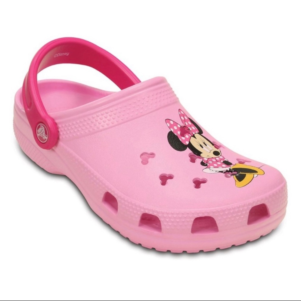 Pink Minnie Mouse Crocs